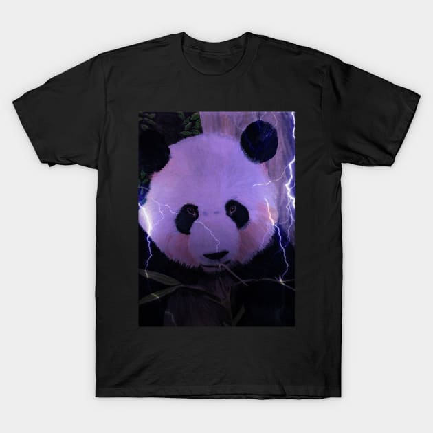 Panda Bear T-Shirt by teenamarie23art